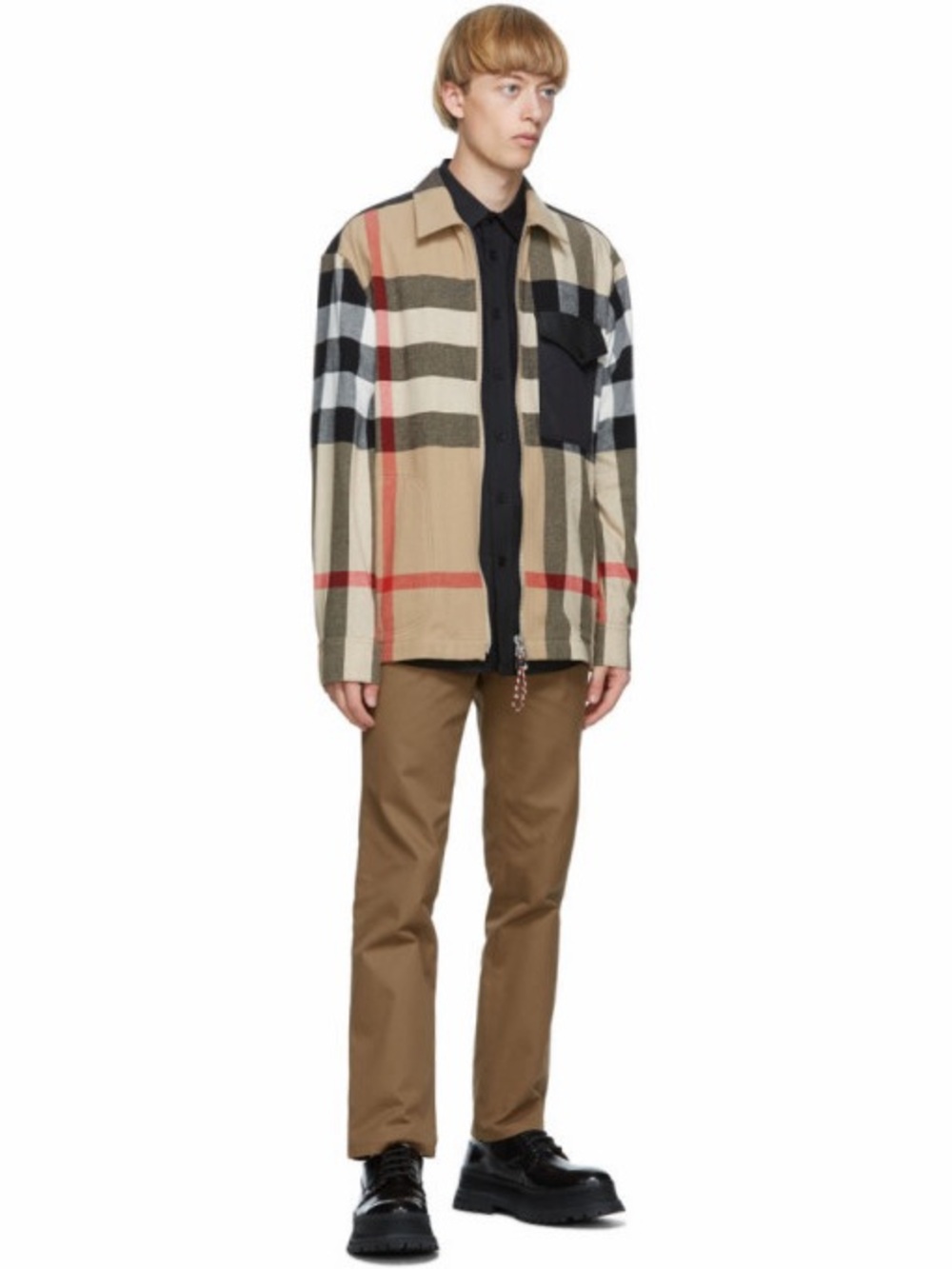 Burberry Wool Plaid Print Jacket - Picture 4 of 5